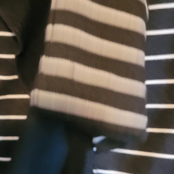 Black and White Striped Women's Jacket - Picture 10 of 10